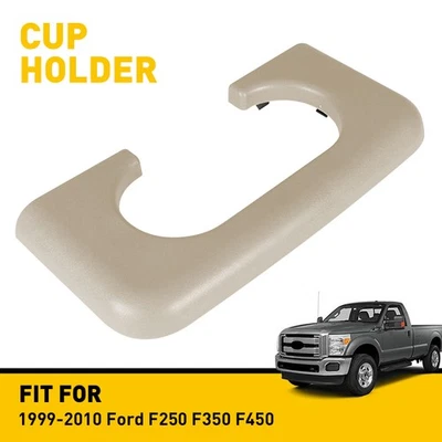 Almohadilla portavasos de consola central beige para Ford F250 F350 F450 Super Duty 1999~2010 Foto 1 de 4