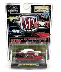 M2 Machines Die Cast 1:64 Muscle Cars 1970 Red Ford Mustang Mach 1 - Picture 1 of 3
