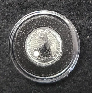 Moneda de platino fino Gran Bretaña Britannia 2022 1/10 oz .9995 Reina Isabel - Imagen 1 de 3