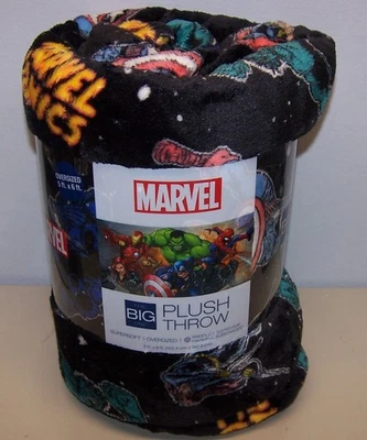 Marvel The Big One Oversized Plush Throw Blanket Retro Comic 6'x5' Marvel - Image 1 of 4