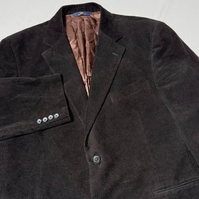 Blazer Abrigo Deportivo Brooks Brothers 346 Marrón Oscuro Pana Para Hombre Talla 42R Foto 1 de 4