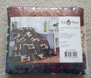 LL Home Rustico Bosco Casale Trapuntato Lancio Coperta 50 in x 60 in - Foto 1 di 4