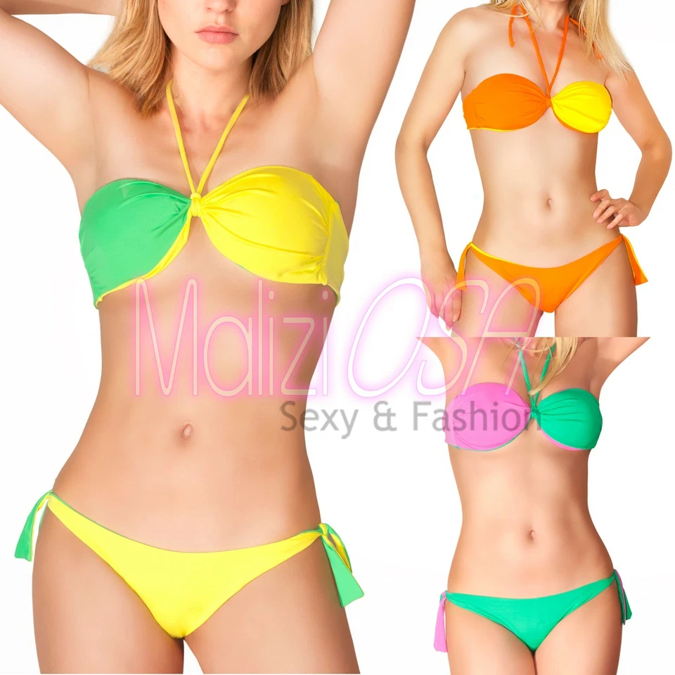 Bikini costume da bagno donna due pezzi Fascia Moda Mare - Immagine 1 di 1