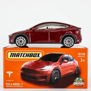 2022 Matchbox Power Grabs #18 Tesla Model Y RED MULTI-COAT | FSB - Picture 1 of 1