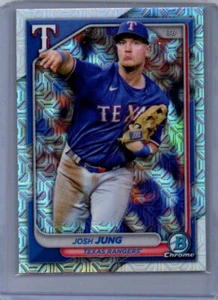 JOSH JUNG | 2024 Bowman Chrome | #98 Mojo Refractor | Texas Rangers A62 - Foto 1 di 2