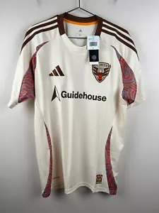 D.C. United 25/26 Away Custom Jersey De La Cruz #4 Men's L Adidas Cream NWT - Picture 1 of 10