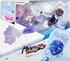 Muñeca de moda Mermaze Mermaidz Olas de invierno Crystabella Sirena con cambio de color - Imagen 1 de 9