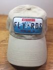 G Loomis FLY-RDS Washington License Plate Hat  Tan Beige Adjustable Buckle