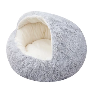 Rnemite-Amo Calming Dog Beds & Cat Cave Bed with Hooded Cover,Removable Washable - Picture 1 of 12