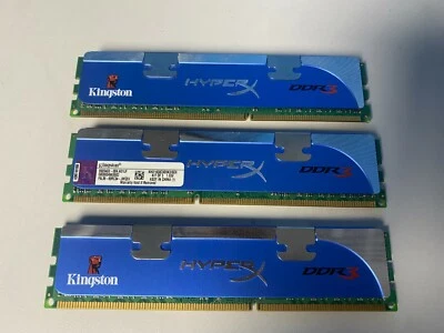 Kingston Hyper 6GB DDR3 Desktop Memory KHX1600C9D3K3/6GX - Image 1 of 4