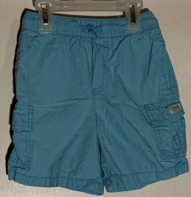 Boy’s "Osh Kosh B’gosh" Light Turquoise Cargo Shorts in Size 5T - Image 1 of 4