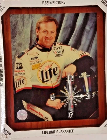 NASCAR #2 Rusty Wallace - 10" x 12"  Clock, New Cover