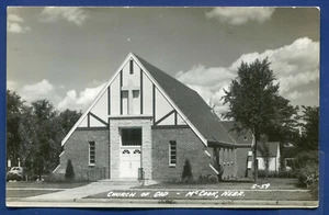 McCook Nebraska ne Kirche Gottes Echtfoto Postkarte RPPC - Bild 1 von 2