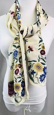 "Bufanda ALBERT NIPON para colección XIX Ltd. vintage 100 % seda Japón 64"" X 17""" Foto 1 de 4