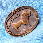 Rottweiler Belt Buckle Dog # 1st Edition Brass Vtg Award Design Medals   .GTA388