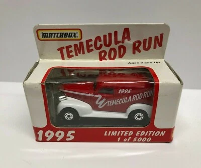 Matchbox Chevy Temecula Rod Run 1995 edición limitada fundido a presión/5000 Foto 1 de 4
