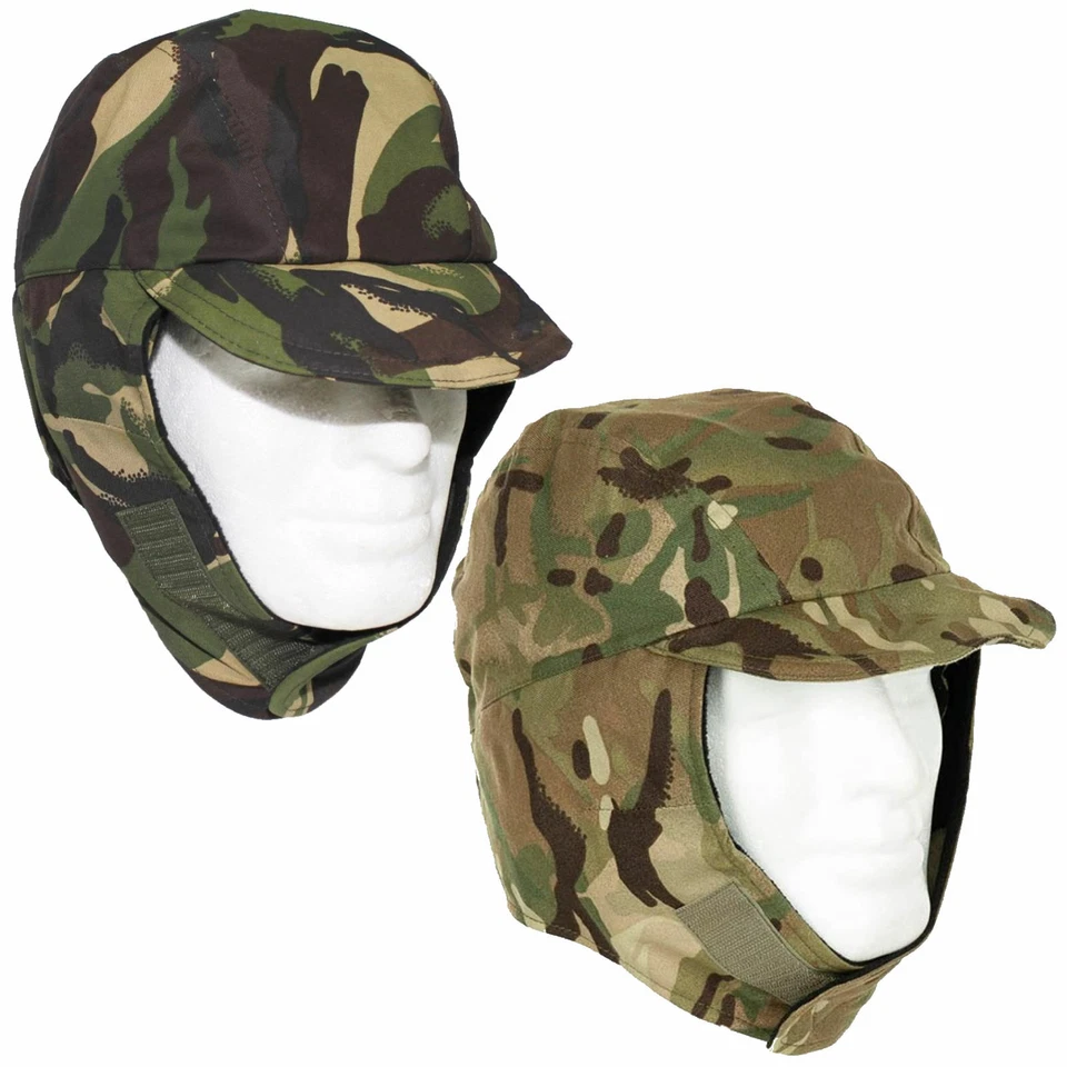 British Army Waterproof Cold Weather Cap Gore-Tex Fleece-Lined DPM/MTP Camo - Image 1 of 1