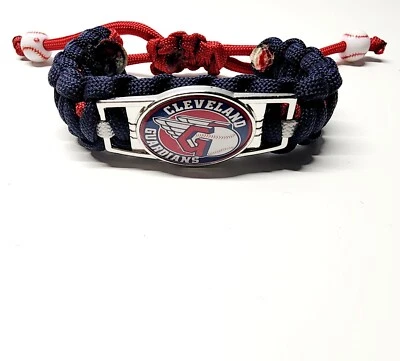Cleveland Guardians Adjustable Bracelet Fan Apparel & Souvenirs Baseball MLB - Image 1 of 4