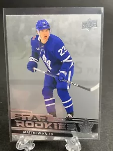 2023-24 Upper Deck Star Matthew Knies Novatos RC #4 Toronto Maple Hojas - Imagen 1 de 2