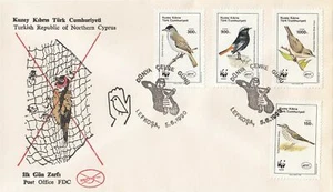 Turkey (Cyprus) Scott 273-6 FDC - Birds - Picture 1 of 1