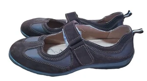 Spring Step Imagine Womens Blue Leather Suede Mary Janes Flats US 8 EU 39 - Picture 1 of 9