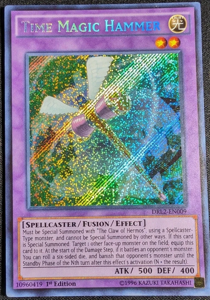 Time Magic Hammer - DRL2-EN009 1st Edition Secret Rare YuGiOh TCG Card - Image 1 of 1