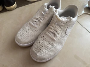 Gebrauchte Damengröße 11 – Nike Air Force 1 Ultra Flyknit Low White Ice 817419-100 - Bild 1 von 6