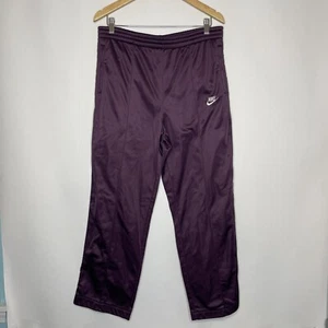 Pantalone Nike vintage anni 80 blu etichetta donna taglia large viola pista cotone - Foto 1 di 7