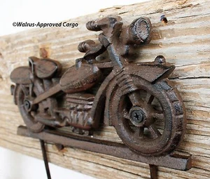 GUSSEISEN OLDTIMER MOTORRAD WANDHAKEN - NEU - MIT GRATISGEIST HÄNGEN! - Bild 1 von 5