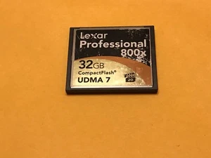 Lexar 32gb 800x Compact Flash Memory Card - Picture 1 of 3