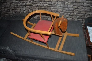 Kinderschaukelpferd Schaukelpferd Holz, Spielzeug, Baby Wippe - Bild 1 von 7