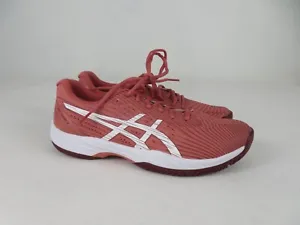Asics Gel Game 9 Womens 10.5 Shoes Red Tennis Sneaker Lace Up Gym 1042A211 - Picture 1 of 11