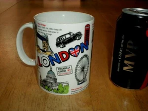 LONDON - "GREAT SITES TO SEE", JUMBO SIZE, Ceramic Coffee Cup / Mug, VINTAGE - Picture 1 of 12