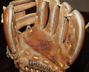 George Brett Baseballhandschuh! 1980 Wilson A2295 Snapback Leder Jugend Vintage - Bild 1 von 4