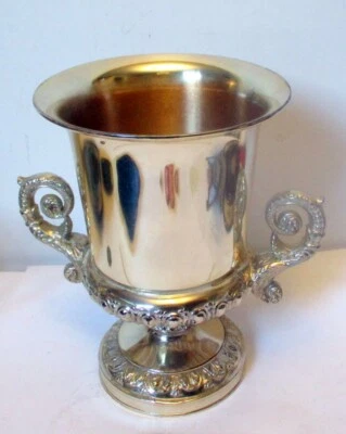 Antigo Antigo Prato de PRATA Vaso de Urna Campana Balde de Troféu Barroco Renascimento - Imagem 1 de 4