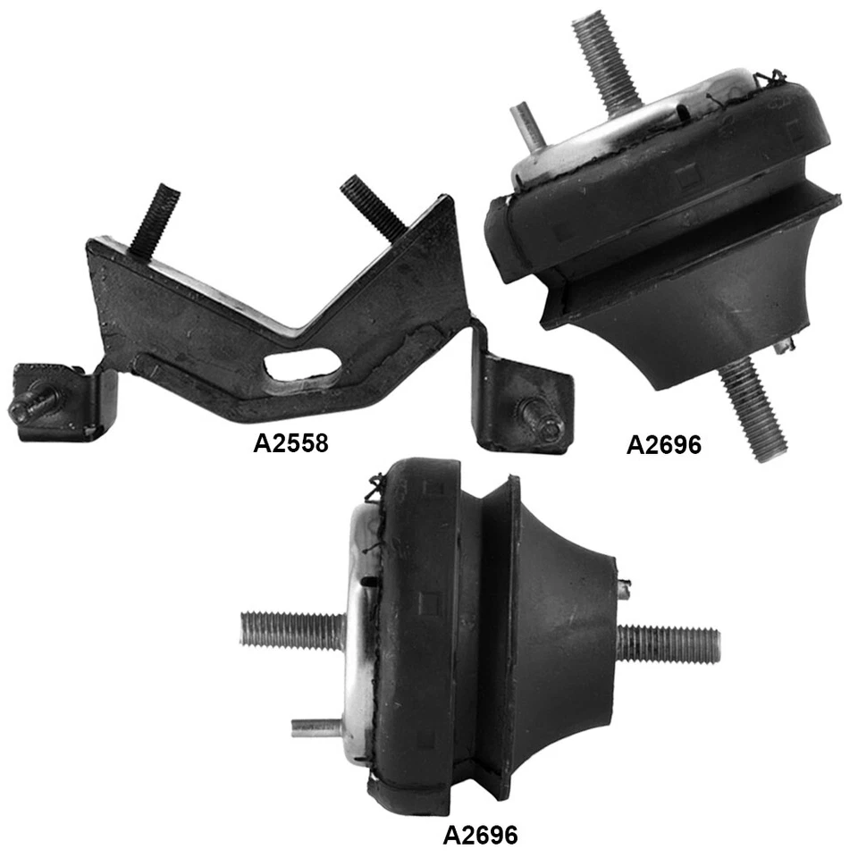Engine Motor Mounts & Automatic Trans. Mount 3PCS for Ford Tempo 91-88 L4-2.3L - Image 1 of 4