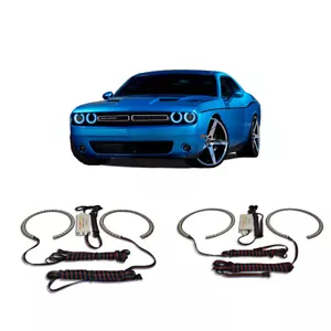 Bright Blue Angel Eye Headlight Halo kit for Dodge Challenger 15-17 - Bild 1 von 3