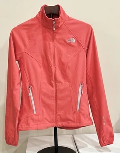 THE NORTH FACE Women's Jacket Small Coral Full Zip Softshell Apex Pockets EUC - Picture 1 of 7