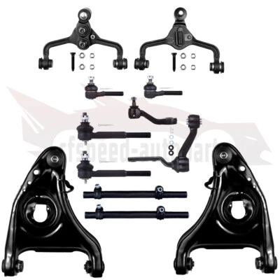 12PCS Complete Front Tie Rod Ends Idler Arms Kit For 1995-2002 Lincoln Town Car - Image 1 of 4