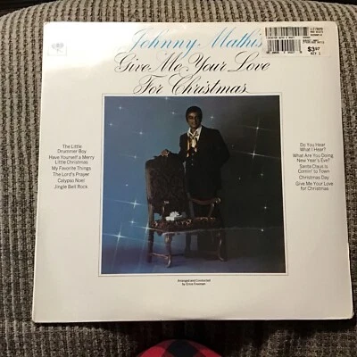JOHNNY MATHIS GIVE ME YOUR LOVE FOR CHRISTMAS 1969 LP COLUMBIA PRINT BRAND NEW! - Image 1 of 4