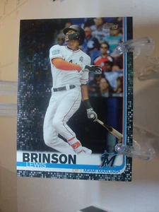 2019 Topps Black Baseball #296 - Lewis Brinson 18/67 - Miami Marlins (14859) - Foto 1 di 2