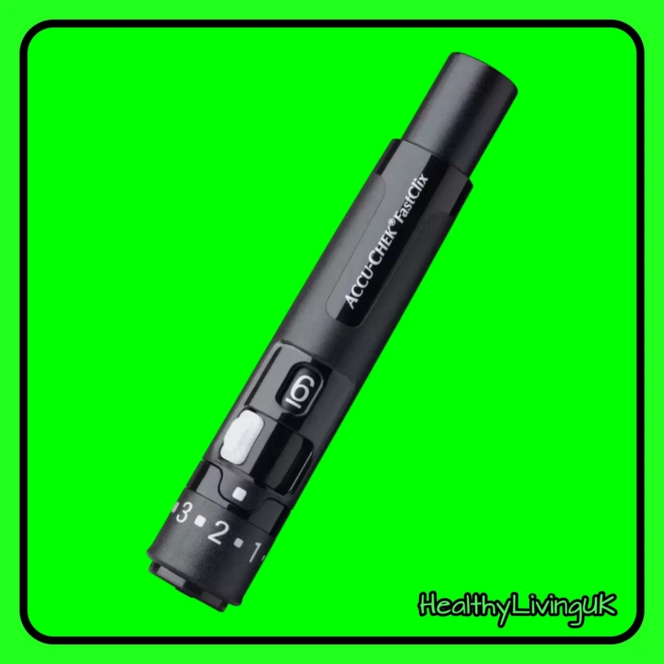 Accu-Chek Fastclix Lancing Device + 12 FREE LANCETS - Short Version -RRP £34.99