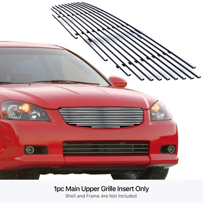 Inserto de parrilla de billet cromada superior principal para Nissan Altima 2005-2006 Foto 1 de 4