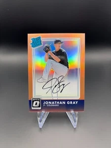 Jonathan Gray 2016 Donruss Optic #RR-JG Rated Rookie Orange Auto /35 RC - Picture 1 of 2