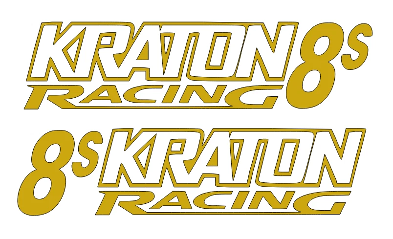 Arrma Kraton 8s Racing DIE-CUT Decal Sticker CHROME ( 2 PCS ) Offroad Truck NEW - Image 1 of 1