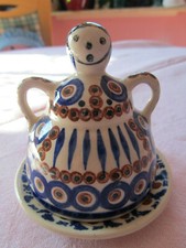 Bunzlau Keramik, kleine Käseglocke , 8 cm hoch