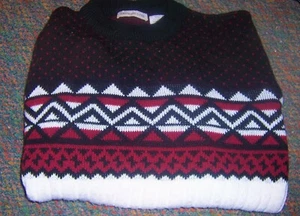 HARDWOOD & PINE Multicolor VINTAGE Acrylic Sweater - SIZE LARGE - Picture 1 of 3
