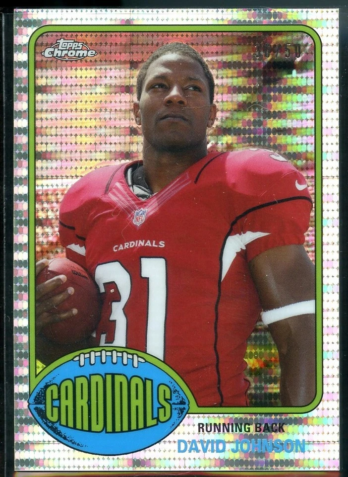 2015 Topps Chrome FB SET BREAK 1976 RETRO ROOKIE PULSAR David Johnson RC #/50 - Image 1 of 2