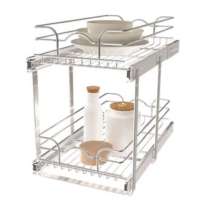 Rev-A-Shelf Kitchen Cabinet Pull Out Shelf Organizer, 12 x 22 In, 5WB2-1222CR-1