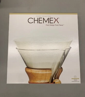 CHEMEX Unfolded Circle Filters!  100-Pack FP-1, Classic Pourover Coffee Filter Foto 1 de 4